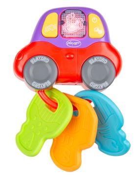 Обучающая игрушка, ключи - прорезыватель для зубов Playgro Beep And Play, многоцветный