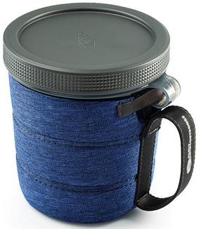 Krūzīte GSI Outdoors Infinity Fireshare, neoprēns/polipropilēns (pp), 12.7 cm, 0.946 l, zila krās.