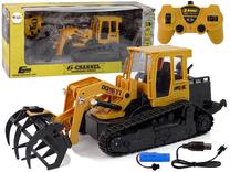 Rc buldozeris Lean Toys, geltona sp.