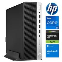 Stacionarus kompiuteris HP RM87336, atnaujintas Intel Core i7-8700, DDR4 64 GB, SSD 256 GB, Nvidia GeForce GT1030 2 GB GDDR5, Windows 11 Pro