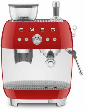 Espreso kavos aparatas Smeg 50's Style EGF03RDEU, sidabro sp./raudona sp.