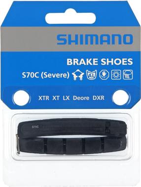 Вставки для тормозных колодок Shimano S70C Y8A298030, композитные материалы, черный цв., 2 шт.
