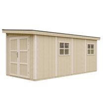 Sodo sandėliukas Timbela SmartSide M940, 530 cm x 248 cm x 231 cm, rusva sp.