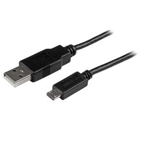 Kabelis StarTech USBAUB2MBK USB male, Micro USB male, 2 m, melna krās.
