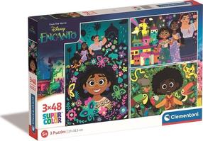 Dėlionė 3in1 Clementoni Disney Encanto 25286, 27 cm x 18.5 cm, 144 vnt., įvairių spalvų