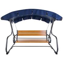 Lauko sūpynės Patio Verona, antracito sp./ruda sp./tamsiai mėlyna sp., 209 cm x 132 cm x 171 cm