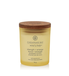 Žvakė, aromatinė Chesapeake Bay Mind & Body Strength + Energy, 82 h, 0.096 g, geltona sp.