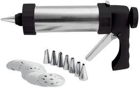 Formelė sausainiams King Hoff Biscuit Press KH 1363, juoda sp./nerūdijančiojo plieno sp.
