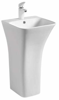 Vonios praustuvas Rea Ada Slim, keramika, 45.5 cm x 44.5 cm x 84 cm, balta sp.
