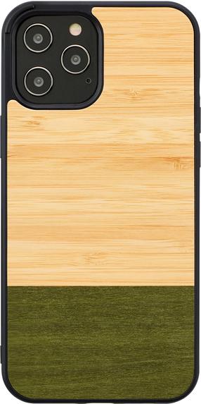 Telefoni ümbris Man&Wood Case for iPhone 12 Pro Max Bamboo Forest, must v., Apple