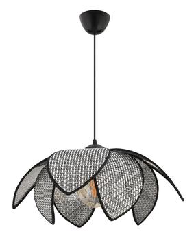 Lampa griesti Opviq Magnolia Hazeran 390FLH2924, E27, 1 x 40 W, pelēka krās. / melna krās., 40 x 40 cm