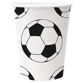 Vienkartiniai puodeliai Paw Decor Collection Soccer, 250 ml, 8 vnt.