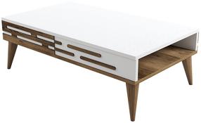 Kohvilaud Kalune Design Valensiya, valge v., 105 cm x 60 cm x 34.6 cm
