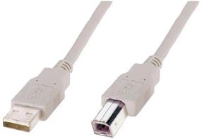 Laidas Logilink USB A to USB B USB 2.0 A male, USB 2.0 B male, 1.8 m, pilka sp.