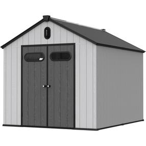 Sodo namelis Halmstad, 292 cm x 240 cm x 241 cm, pilka sp.