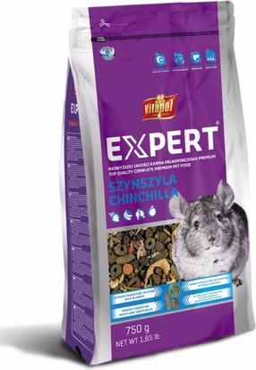 Barība grauzējiem Vitapol Expert, šinšilām, 0.75 kg