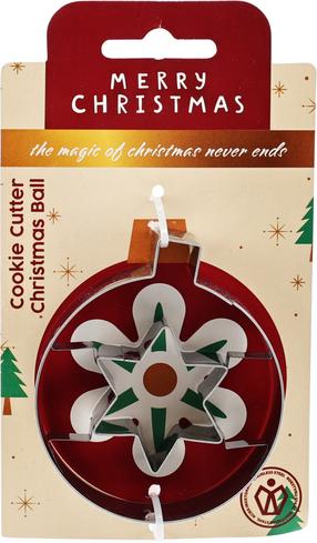 Рождественские формочки для печенья CHRISTMAS BALL, 8 см x 8 см