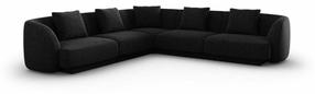 Kampinė sofa Cosmopolitan Design Tulum, antracito sp., 255 x 255 cm x 70 cm