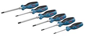 Набор отверток Bosch 1600A016BF, перекрестный/шестигранная/квадрат, изолированный, 12.5 см, 6 шт.