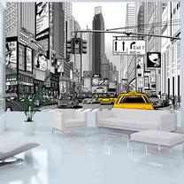 Fototapetas Artgeist Yellow Cabs In Nyc F4TNT0409-P, 270 cm x 270 cm