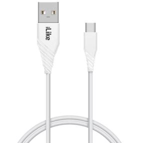 iLike ICT01 Прочный TPE USB на USB-C (Type-C) быстрый 3.1A Кабель данных и заряда Cable 1m Черный