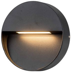 Sieninis lauko šviestuvas AZzardo Casoria R, 6W, LED, IP54, pilka sp./tamsiai pilka sp., 15 cm x 3.5 cm