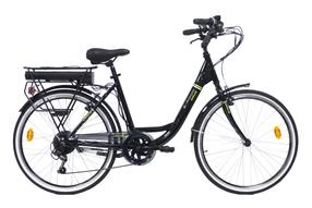 Elektriskais velosipēds Denver E4000, 18", 26", 250 W, 7.8 Ah, melna krās.