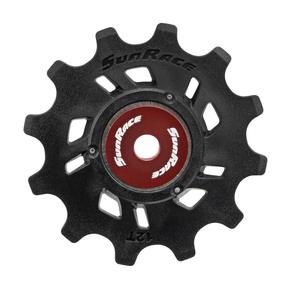 Galinio pavarų perjungėjo ratukas SunRace SP857 12T, metalas, juoda sp.