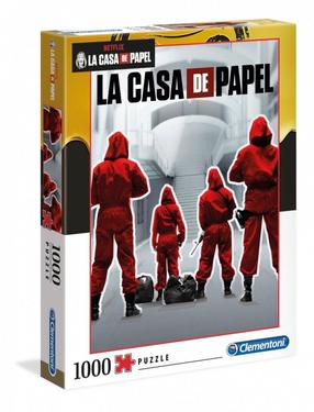 Dėlionė Clementoni La Casa De Papel 39532, 70 cm x 50 cm, 1000 vnt., įvairių spalvų