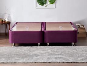 Lovos rėmas dvigulė Kalune Design, 180 x 200 cm, violetinė sp., be čiužinio