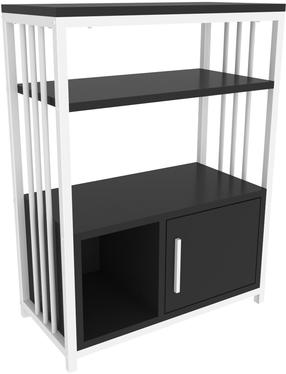 Pastatoma lentyna Kalune Design Letos 875ZNA4530, antracito sp./balta sp., 80 cm x 60 cm x 29.6 cm