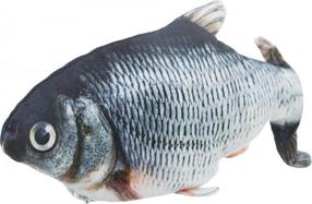 Elektroninis kačių žaislas Trixie Wriggle Fish TX-45795, pilka sp., 30 cm