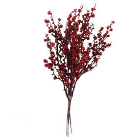 Mākslīgais zars Christmas Touch, sarkana krās., 27 cm
