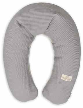 Grūtnieču spilvens BabyMatex Relax Prestige Muslin, pelēka krās./brūngans krās.