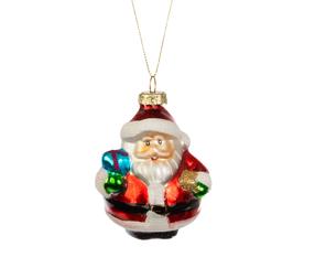 Eglutės žaisliukas Christmas Touch EBG14P280, balta sp./raudona sp., 9 cm, stiklas