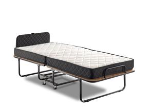 Lova viengulė Kalune Design Katlanır, 90 x 200 cm, sidabro sp./juoda sp., su čiužiniu