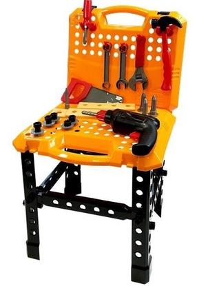 Bērnu darbarīku komplekts Drill Set, melna krās./sarkana krās./oranža krās.