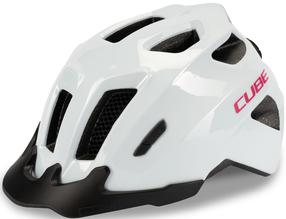 Dviratininkų šalmas vaikams Cube Fink HELM2696, balta sp./rožinė sp., XS