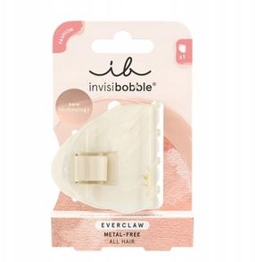 Matu sprādzes Invisibobble Everclaw M, balta krās.
