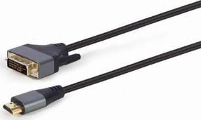 Adapteris Gembird CC-HDMI-DVI-4K-6 CC-HDMI-DVI-4K-6 HDMI, DVI, 1.8 m, melna krās.