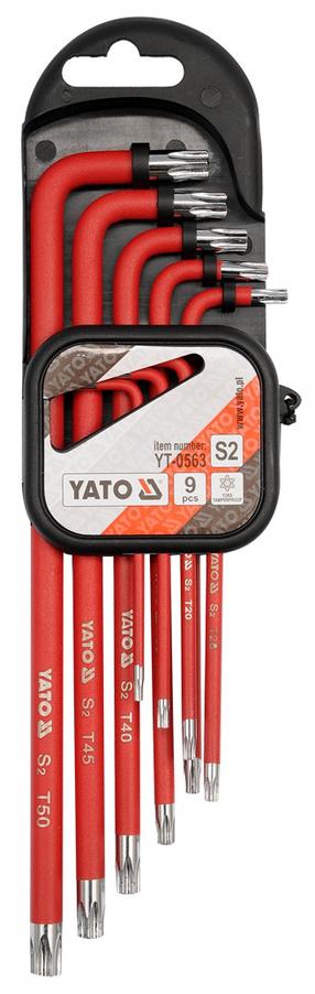 Sešstūra uzgriežņu atslēgu komplekts Yato YT-0563, sešstūra, 21.6 cm, 9 gab.