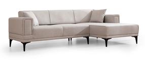 Kampinė sofa - lova Atelier Del Sofa Horizon, kreminė sp., dešininė, 250 x 140 cm x 77 cm