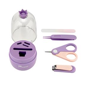 Маникюрный набор для младенцев Momini Lilac, 0 мес., 5 шт., фиолетовый цв.