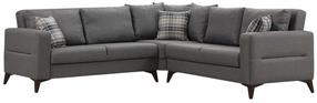 Kampinė sofa - lova Atelier Del Sofa Kristal 730MST1381, tamsiai pilka sp., 90 x 252 cm x 86 cm