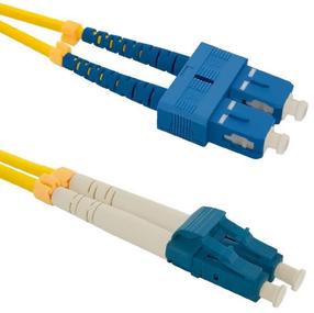 Laidas Qoltec SC-LC Optic Patch SC/UPC, LC/UPC, 2 m, geltona sp.