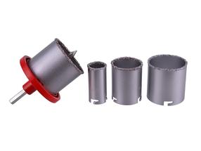 Teemantsüdamikuga puur, komplekt Geko G40000, 7.3 cm, 4 tk
