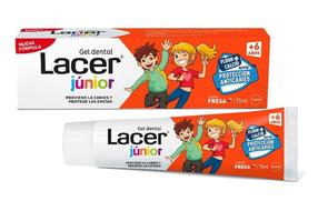 Зубная паста Lacer Junior, клубничный вкус, 75 мл