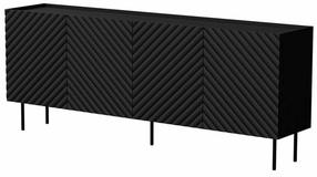 Komoda Cama Lucca, juoda sp., 80 cm x 200 cm x 40 cm