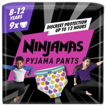 Sauskelnės nakčiai Pampers Ninjamas Heart, 8 dydis, 9 vnt.