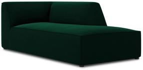 Sofa Micadoni Home Ruby Velvet Chaise Longue, tamsiai žalia sp., dešininė, 181 x 93 cm x 69 cm